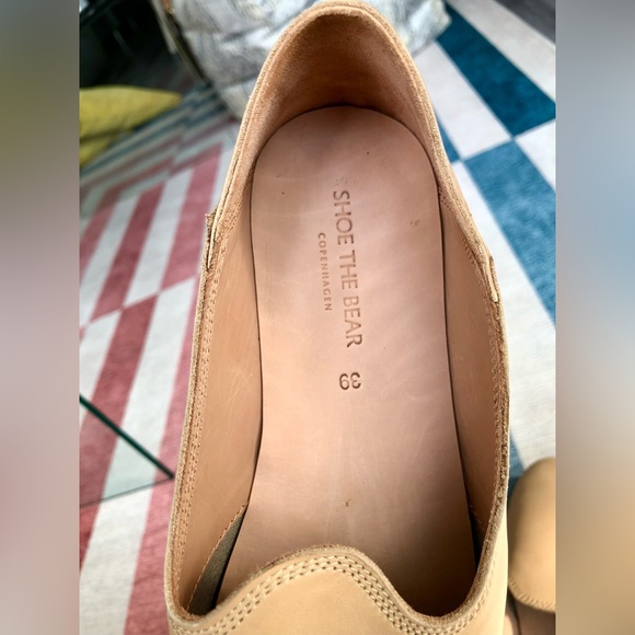 New Shoe the Bear Nude Leather Khalo Slipper Flats - Picture 9 of 9